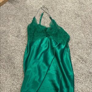 Victoria's Secret Green Lace Detail Top